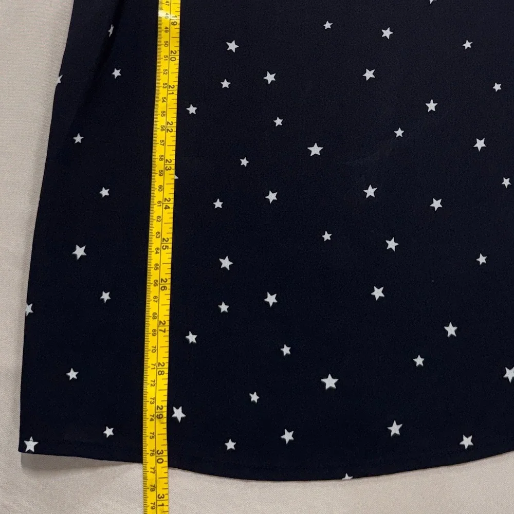 Reformation Lindsay Mini Slip Dress Satellite Size 4 Black LBD Stars Date Night